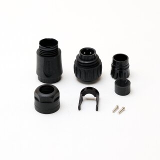 Hirschmann Stecker PG9 C016 20H003 110 12 - 4-polig schwarz