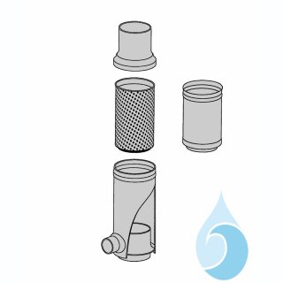 Filtereinsatz für FS und STFS aus Ttiannitrid-Beschichtung für alle Nennweiten; Maschenweite 0,28 mm
