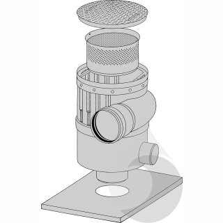 Filtereinsatz aus Edelstahl für WFF 300, Maschenweite 0,18 mm