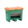 Streugutbehälter Plus 3 200 Liter mit Entnahmeöffnung mit Staplertasche Behälter grün/orange