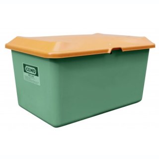 Streugutbehälter Plus 3 400 Liter ohne Entnahmeöffnung ohne Staplertasche Behälter grün/orange