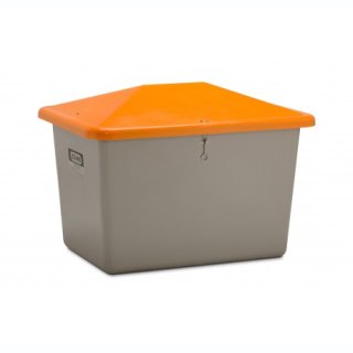 Streugutbehälter V 700 Liter ohne Entnahmeöffnung grau/orange