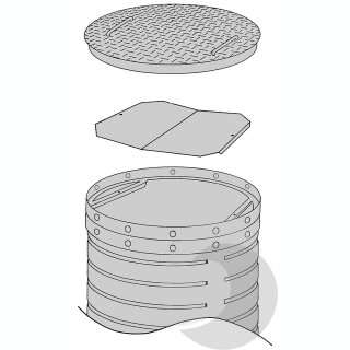 Deckel aus Kunststoff für WFF 300, 600 kg Radlast befahrbar