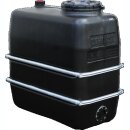 Kunststofftank  PE 1100 - 4000 Liter DF schwarz