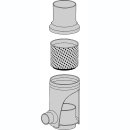 GRS 76 VA Garten-Regensammler  f. Kunststoff-Fallrohre mit Filtereinsatz (0,44 mm Maschenweite) f. Fallrohre