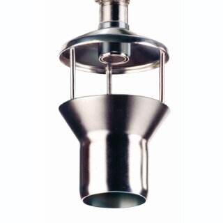 Edelstahl-Einlauftrichter 1/2 mit Düse