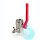 Messing-Kugelhahn 3/4" IG mit 1/4" Entleerungsventil, 1/4" Anschlussstutzen für Manometer, Hebel aus Aluminium