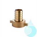 Messing-Schlauchverschraubung,  flachdichtend 1"...